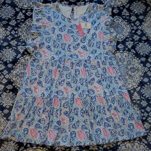 NWT Simply Southern Oyster Print Dress XXL